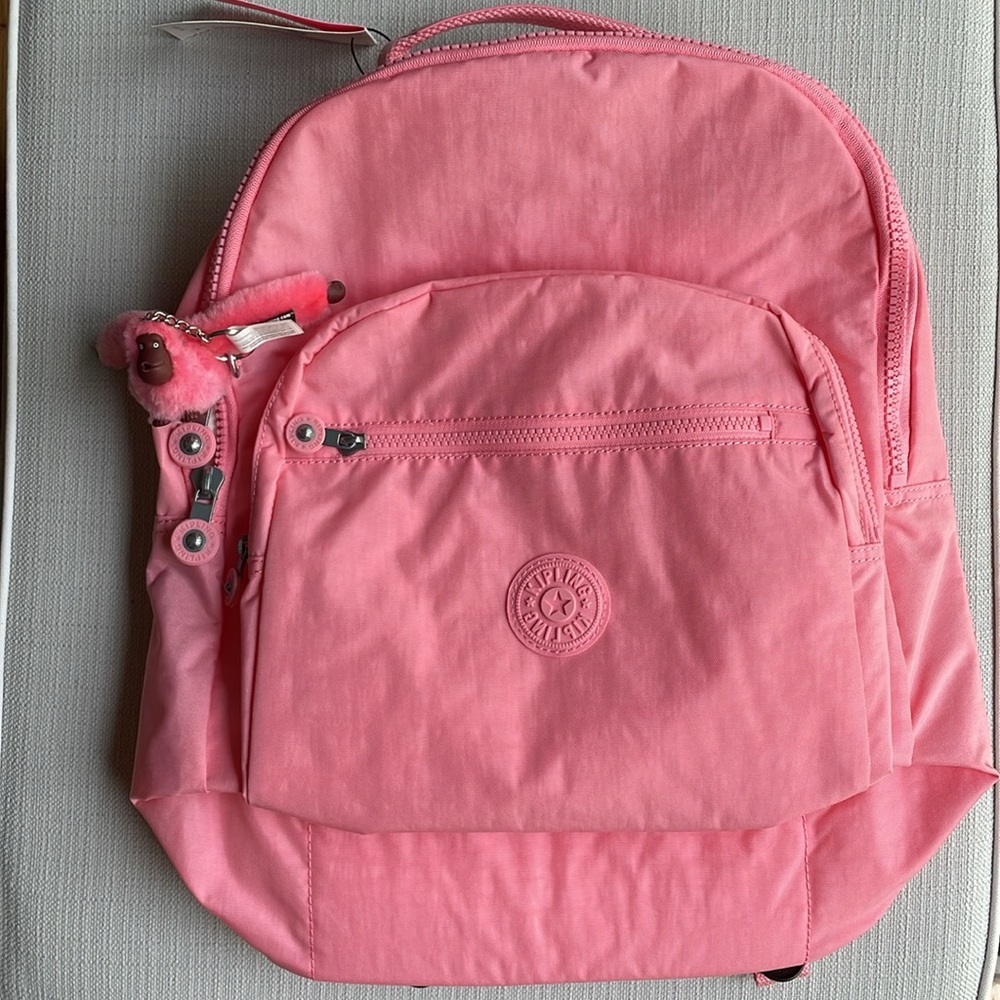 NWT Kipling Seoul Large Laptop Backpack - Enjoyable Blush Pink